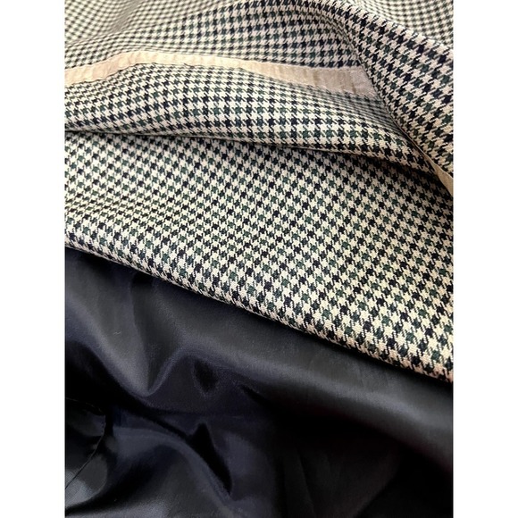 Rena Rowan size 14 houndstooth pencil skirt wool & rayon lined hidden zipper - Picture 8 of 9